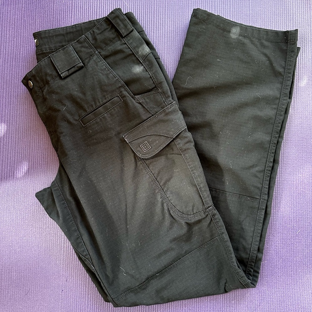 5.11 Tactical Black Cargo Pants with Sturdy Design